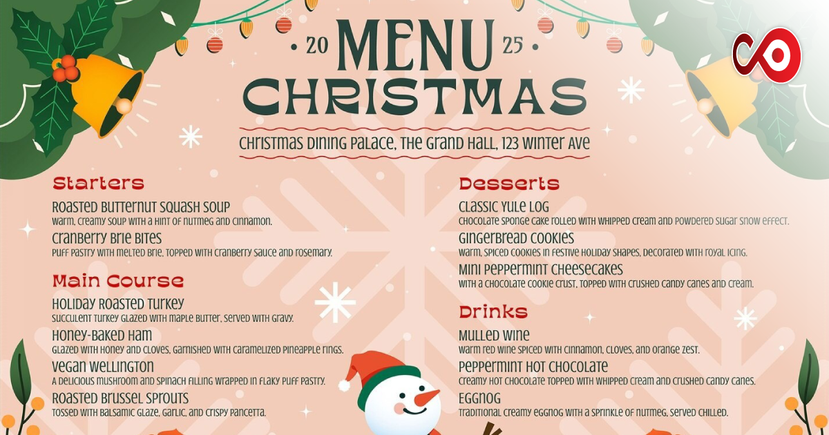 Healthier Christmas Menu